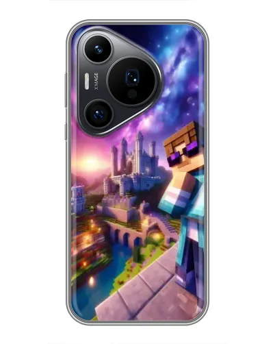 Чехол для Huawei Pura 70 PRO с картинкой «Стив и космос»