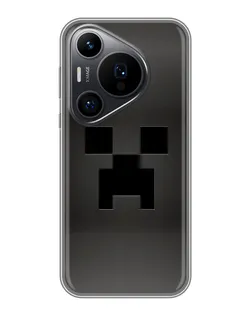 Чехол для Huawei Pura 70 PRO с картинкой «Черный крипер градиент»