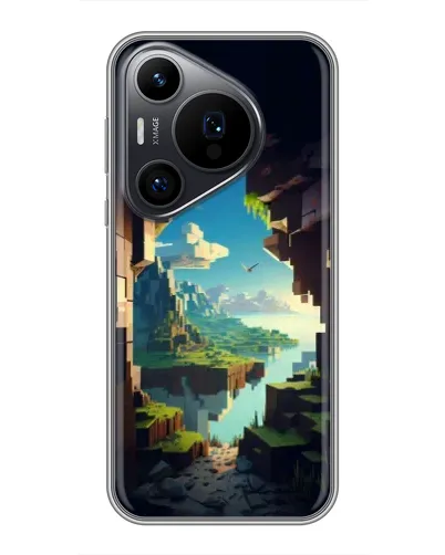 Чехол для Huawei Pura 70 PRO с картинкой «Вид из пещеры»