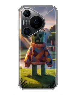 Чехол для Huawei Pura 70 PRO с картинкой «Крипер в свитере»
