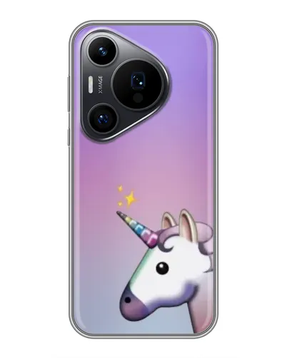 Чехол для Huawei Pura 70 PRO с картинкой «Единорог градиент»