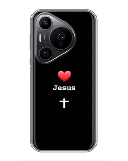 Чохол для Huawei Pura 70 PRO з картинкою «Серце - Jesus»
