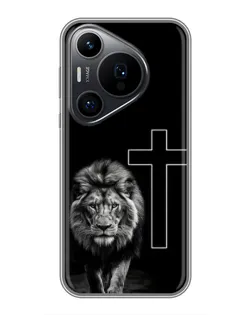 Чохол для Huawei Pura 70 PRO з картинкою «Лев та Хрест»