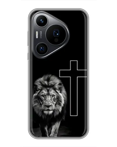 Чехол для Huawei Pura 70 PRO с картинкой «Лев и Крест» Чехол для Huawei Pura 70 PRO с картинкой «Лев и Крест»