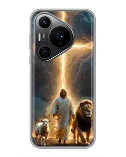 Чохол для Huawei Pura 70 PRO з картинкою «Лев Юди та Світло»
