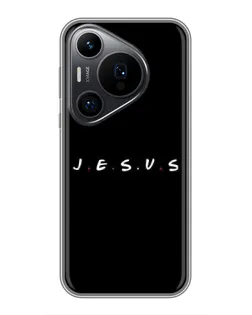 Чехол для Huawei Pura 70 PRO с картинкой «Точки веры J.E.S.U.S.»