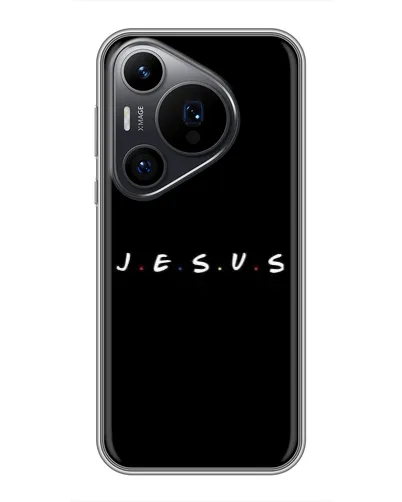 Чехол для Huawei Pura 70 PRO с картинкой «Точки веры J.E.S.U.S.» Чехол для Huawei Pura 70 PRO с картинкой «Точки веры J.E.S.U.S.»