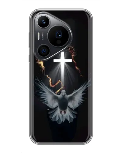 Чехол для Huawei Pura 70 PRO с картинкой «Голубь и Свет» Чехол для Huawei Pura 70 PRO с картинкой «Голубь и Свет»