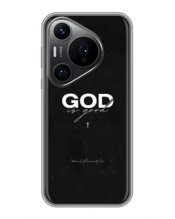 Чехол для Huawei Pura 70 PRO с картинкой «GOD — Бог над всем»