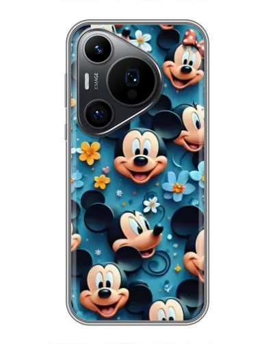 Чехол для Huawei Pura 70 PRO с картинкой «Паттерн Микки и Минни»