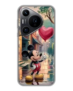 Чехол для Huawei Pura 70 PRO с картинкой «Микки и шарик-сердце»