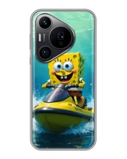 Чохол для Huawei Pura 70 PRO з картинкою «Спанч Боб на гідроциклі»