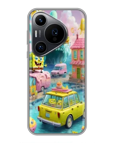 Чехол для Huawei Pura 70 PRO с картинкой «Монстр-трак приключения»
