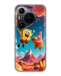 Чехол для Huawei Pura 70 PRO с картинкой «Космический фастфуд»
