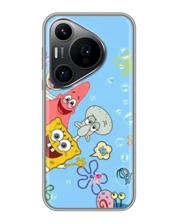 Чехол для Huawei Pura 70 PRO с картинкой «Веселые пузырьки»
