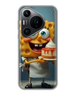 Чехол для Huawei Pura 70 PRO с картинкой «Повар Спанч Боб»