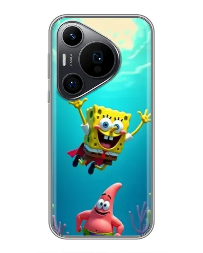 Чехол для Huawei Pura 70 PRO с картинкой «Спанч Боб под водой» Чехол для Huawei Pura 70 PRO с картинкой «Спанч Боб под водой»