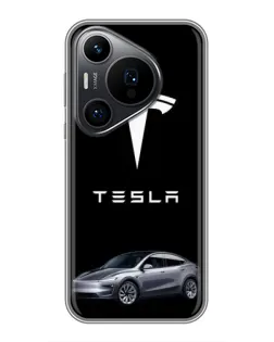 Чехол для Huawei Pura 70 PRO с картинкой «Tesla Model Y» Чехол для Huawei Pura 70 PRO с картинкой «Tesla Model Y»