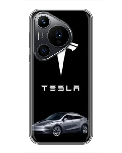 Чехол для Huawei Pura 70 PRO с картинкой «Tesla Model Y»