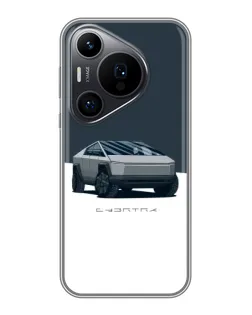 Чехол для Huawei Pura 70 PRO с картинкой «Серебристый Cybertruck Tesla» Чехол для Huawei Pura 70 PRO с картинкой «Серебристый Cybertruck Tesla»