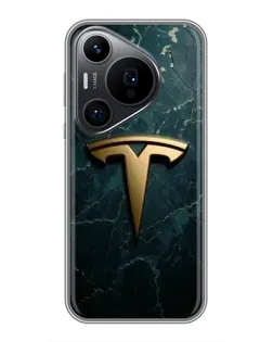 Чехол для Huawei Pura 70 PRO с картинкой «Мраморная Tesla Gold» Чехол для Huawei Pura 70 PRO с картинкой «Мраморная Tesla Gold»