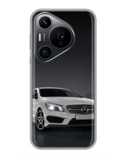 Чохол для Huawei Pura 70 PRO з картинкою «Mercedes AMG GT Silver»