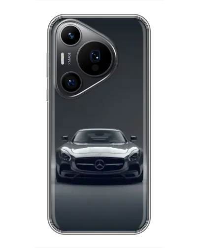 Чохол для Huawei Pura 70 PRO з картинкою «Mercedes на чорному» Чохол для Huawei Pura 70 PRO з картинкою «Mercedes на чорному»