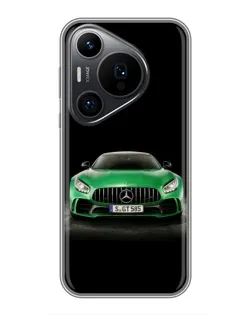 Чохол для Huawei Pura 70 PRO з картинкою «Mercedes — неоновий лого»