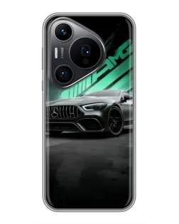 Чохол для Huawei Pura 70 PRO з картинкою «Темний Mercedes AMG»