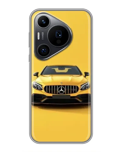 Чохол для Huawei Pura 70 PRO з картинкою «Жовтий Mercedes GT» Чохол для Huawei Pura 70 PRO з картинкою «Жовтий Mercedes GT»