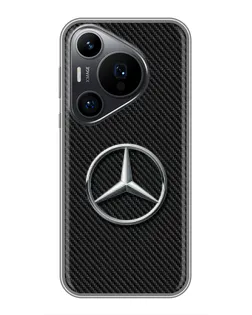 Чехол для Huawei Pura 70 PRO с картинкой «Карбоновый Mercedes стиль»