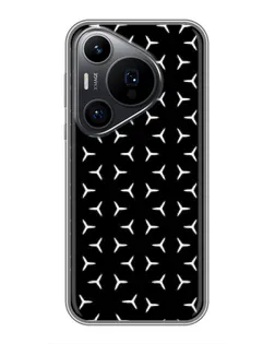 Чехол для Huawei Pura 70 PRO с картинкой «Mercedes паттерн звезд»