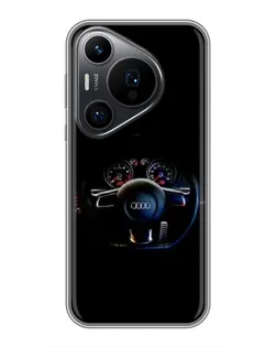 Чохол для Huawei Pura 70 PRO з картинкою «Салон Audi — кермо»