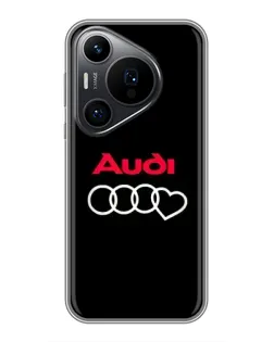 Чохол для Huawei Pura 70 PRO з картинкою «Логотип Audi Heart»
