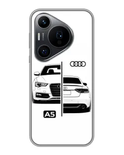 Чохол для Huawei Pura 70 PRO з картинкою «Audi — контрастний дизайн»