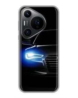 Чохол для Huawei Pura 70 PRO з картинкою «Неоновий погляд Audi»
