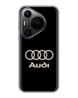Чохол для Huawei Pura 70 PRO з картинкою «Audi — золотий логотип»