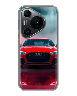 Чохол для Huawei Pura 70 PRO з картинкою «Audi RS — червоний стиль»