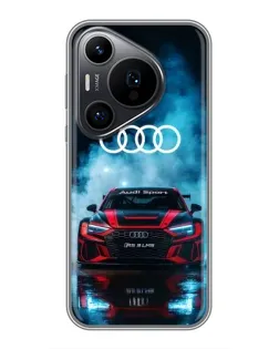 Чохол для Huawei Pura 70 PRO з картинкою «Audi Sport — неон»
