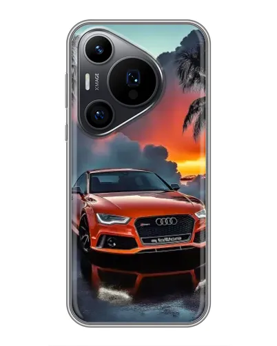 Чохол для Huawei Pura 70 PRO з картинкою «Audi — захід сонця» Чохол для Huawei Pura 70 PRO з картинкою «Audi — захід сонця»