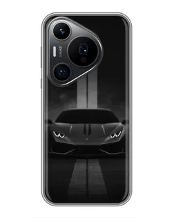 Чехол для Huawei Pura 70 PRO с картинкой «Lamborghini симметрия дорог»