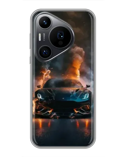 Чехол для Huawei Pura 70 PRO с картинкой «Lamborghini дымная эстетика» Чехол для Huawei Pura 70 PRO с картинкой «Lamborghini дымная эстетика»