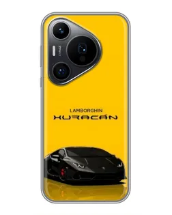 Чехол для Huawei Pura 70 PRO с картинкой «Lamborghini Huracan черный»
