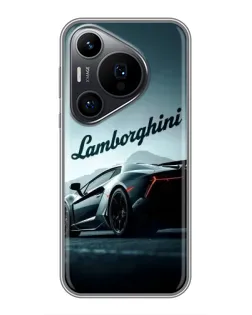 Чехол для Huawei Pura 70 PRO с картинкой «Классическая надпись Lamborghini»