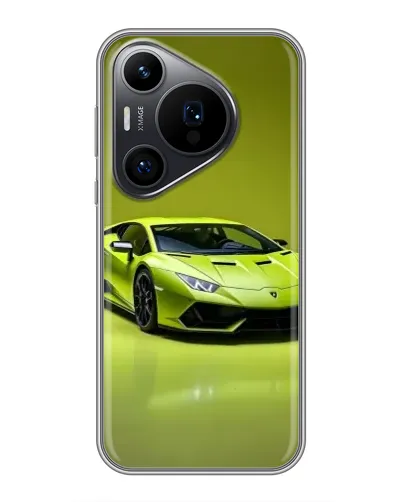Чехол для Huawei Pura 70 PRO с картинкой «Салатовый Lamborghini Huracan» Чехол для Huawei Pura 70 PRO с картинкой «Салатовый Lamborghini Huracan»