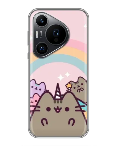Чехол для Huawei Pura 70 PRO с картинкой «Единорог Pusheen» Чехол для Huawei Pura 70 PRO с картинкой «Единорог Pusheen»