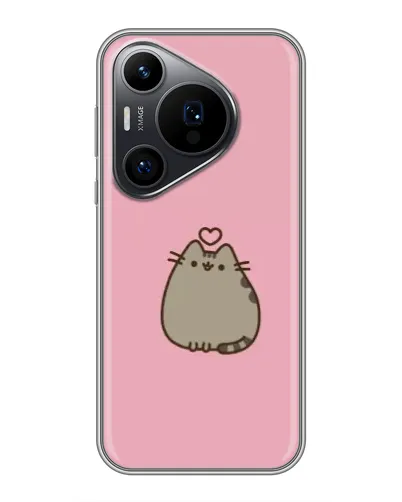 Чехол для Huawei Pura 70 PRO с картинкой «Pusheen сердце» Чехол для Huawei Pura 70 PRO с картинкой «Pusheen сердце»