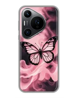 Чохол для Huawei Pura 70 PRO з картинкою «Метелик у диму»