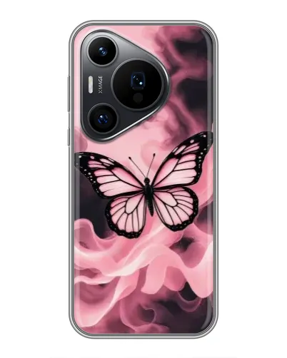 Чохол для Huawei Pura 70 PRO з картинкою «Метелик у диму» Чохол для Huawei Pura 70 PRO з картинкою «Метелик у диму»