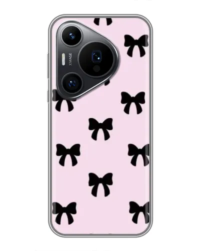 Чохол для Huawei Pura 70 PRO з картинкою «Чорні банти Coquette» Чохол для Huawei Pura 70 PRO з картинкою «Чорні банти Coquette»